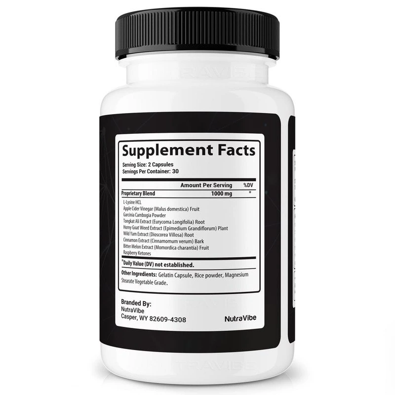 Memo Revive Supplement Facts label
